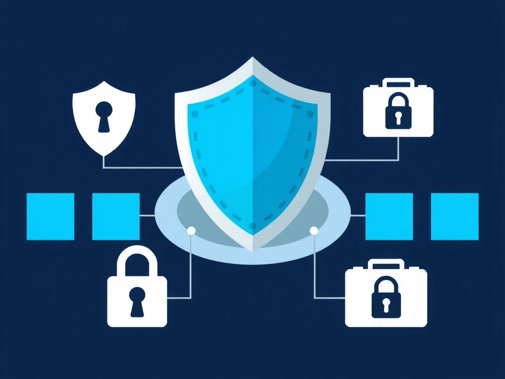 Privacy protection and data security illustration