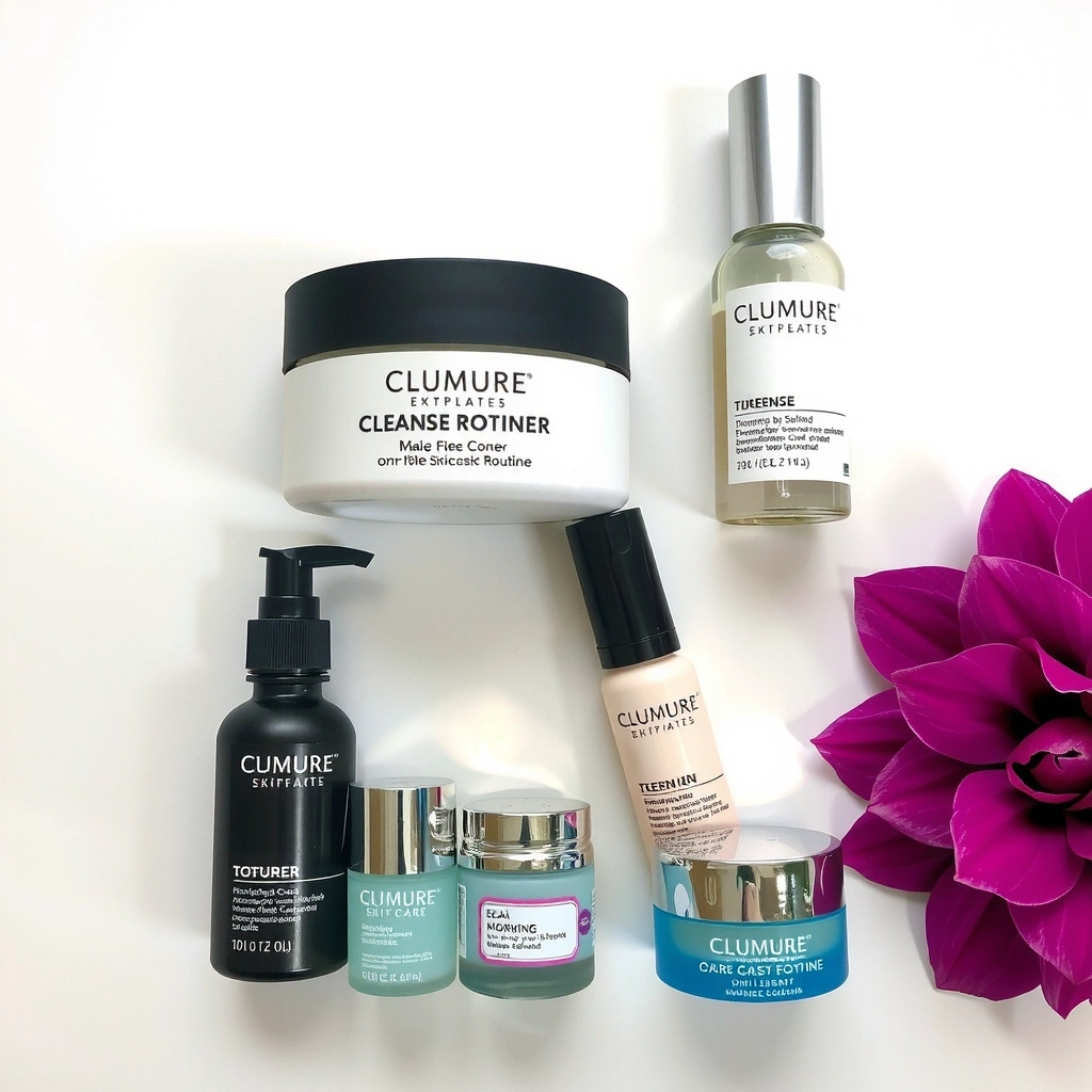 Multi-step skincare routine for complete care